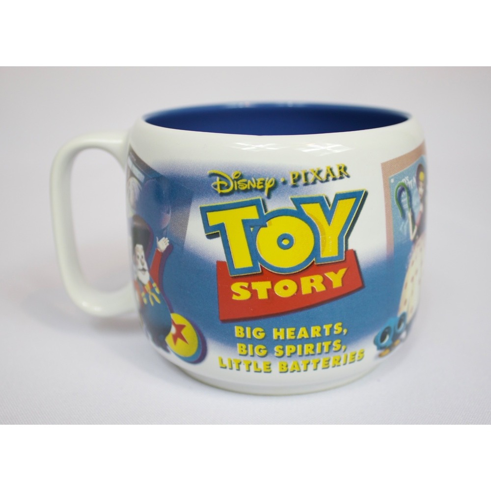 Vintage Disney Store Exclusive Pixar Toy Story Coffee Mug‎ Cup Buzz Woody